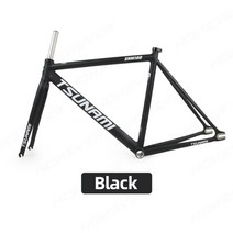 자전거 카본 프레임 로드 산악 mtb 쓰나미 snm100 더블 버티드 6061 알루미늄 부품 세트 48cm 49cm 52cm 55cm 부품 픽시 210, 검은 색