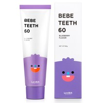 베베티스60 무불소 아기치약, 1개, 60g