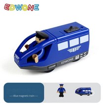 소형트렉터 Edwone 자기 원격 제어 전기 작은 기차 나무 지원 트랙 Mas 트랙터 머리 어린이 장난감, 3.Official standard  Blue Magn