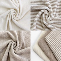 천고아 대폭 도톰 오가닉 타올원단 3종, 스트라이프