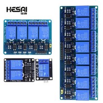 릴레이 5V/12V 1 2 4 6 8 채널 릴레이 모듈 Arduino raspberry pi에 사용되는 포토 커플러가 있는 라즈베리