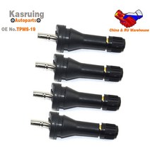 타이어캡 밸브캡 4pcs TPMS 밸브 크라이슬러 닷지 타이어 마즈다 센서 고무 튜브리스 스템 지프 압력 모니, 한개옵션0