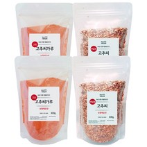 대현상회 국산 고추씨 고추씨가루 세트 (총4봉), 300g, 1세트