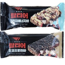 [탑티어] 탑티어 에너지바 42g 4개 + 초코프로틴바 55g 4개 견과류 과일 시리얼 초코 프로틴 t1