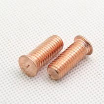 스터드용접기 M5 스폿 용접 나사 탄소강 구리 볼트 도금 스터드 섀시 판금 길이 8-35mm 10 개, 08 M5x35mm