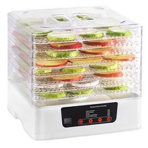 건조기 과일 트레이 식품 탈수기 과일 건조기 야채 건조기 말린 과일 고기 건조기 주방, 8 레이어 화이트, 유럽 ​​연합