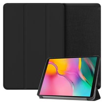 더조은셀러 갤럭시 탭S4_탭S3 탭A 10.5 9.7 10.1 8.0 케이스 스탠드 커버 범퍼, 블랙