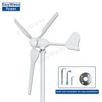 발전기대여 중고발전기 아파트태양광설치 1500W 풍력 터빈 없는 에너지 1.5KW 12V 24V 48V 수평 풍차 발전, 01 12V_01 1500W