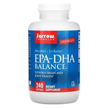 Jarrow 자로우 오메가-3 EPA-DHA 발란스 Softgels 240정, 1개