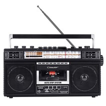 (해외구매대행) 1980 80년대 옛날감성 옛날오디오 레트로오디오 레트로 블루투스 카세트플레이어 도깨비팜2, 블랙올드 블루투스