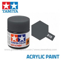 (81510) 타미야 아크릴 도료 X-10 건메탈 유광 10ml