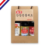 간장선물세트 해선간장/생추왕간장/노추왕간장 (500ml x 3) 택3 교차가능, 해선간장2+생추왕간장1