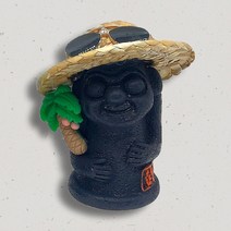 제주 미니 돌하르방 3종 장식인형 미니어처 인테리어 감성소품 하루방 여행 선물 기념품, 밀집모자하르방 1개