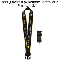 dji팬텀 DJI Avata/FPV 콤보 팬텀 3/4 드론 용 원격 제어 목 끈 후크 홀더 스트랩 안전 벨트 슬링 마운트 액세서리, [02] Black yellow edge
