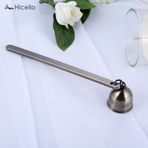 캔들용품 촛불 스너퍼 벨 모양 스테인레스 스틸 빈티지 양초 심지 소화기 불꽃 홈 로즈 골드 실버 블랙 청, 05 Antique Bronze