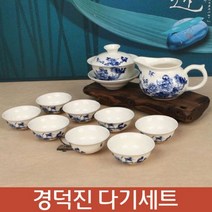 ZG59 청화백자 화문Ⅱ 개합 다기세트 다도 다기세트 중국다기 경덕진다기 찻잔세트, CK 본상품선택, 1개, 1개