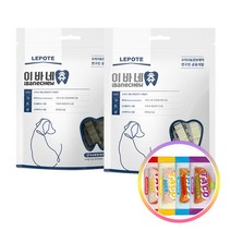 르뽀떼 이바네츄 강아지 덴탈스틱 구강케어 100g 1+1 + 타코간식 1개, 딸기 + 치즈 + 타코 1p