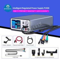 AIXUN-P2408S 24V/8A 아이폰 호환 안드로이드용 지능형 안정화 전원 공급 장치 고속 충전 감지 메인 보드 단락 수리, [01] P2408S X-11PM, [01] 220V