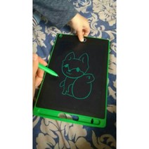 LCD 태블릿 85 인치 디지털 그리기 전자 필기 패드 메시지 그래픽 보드 스케치 잠금 선물, single green_CHINA