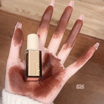 다크 레드 브라운 립 글레이즈 저포화톤 립스틱 매트 리퀴드 방수 오래 지속되는 벨벳 머드 틴트 화장품, [03] 826