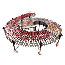 컨베어 접이식 레일 수동 롤러컨베이어 스틸 콘베아, 너비 70cm 실제 너비 68