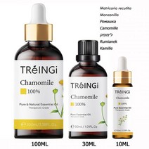 아로마램프 디퓨저 캔들램프 천연 치료 등급 에센셜 오일 로즈 재스민 유칼립투스 민트 바닐라 티 트리 스킨 케어 마사지, 10ml, Chamomile