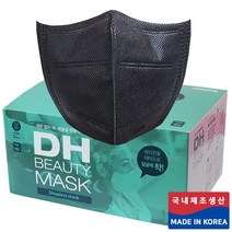 미용실 마스크 100매/새부리형/귀편한마스크/끈없는 마스크/미용실 전용 마스크/국내제조, 미용실마스크 흑색 1박스(100매)