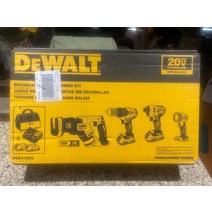 뉴! 디월트 20V MAX 브러쉬리스 4공구 콤보 키트 2개 배터리 충전기 포함 - DCK