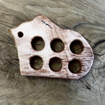 빅리프 메이플 라이브엣지 에그트레이 작가 수제 원목 계란 받침대 02