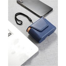 소니 wf 1000xm4 케이스 wf-1000xm3 무선 이어폰 보관 가방 자기 보호 이어폰 액세서리에 대한 패션 pu 가죽 보호, 푸른