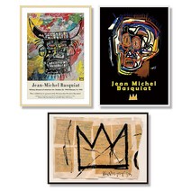 장 미쉘 바스키아 그림액자 A3 알루미늄프레임 Jean Michel Basquiat 인테리어그림 인테리어액자 인테리어소품, 그림 B012, 2-블랙