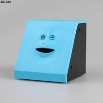 금고 귀여운 얼굴 디자인 동전 상자 1 개 돈 안전 돼지 저금통 돈 절약 창의적인 장난감 크리스마스 선물, 01 as pic