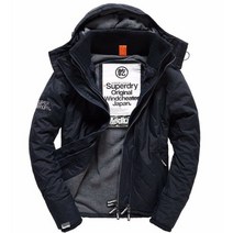 [국내배송] 슈퍼드라이 superdry 아틱 퀼팅 기모 후드 윈드치터 네이비