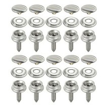 요트 악세사리 수상 선박 부품 보트 소품 30pcs 스테인레스 스틸 태핑 스냅 패스너 키트 텐트 해양 캔버스 커버 도구 소켓 버튼 자동차 캐노피 액세서리, 30개, 01 30pcs