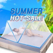 바로착 폴딩 모기장 1초 원터치 접이식 침대 캠핑 차박 싱글 더블
