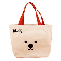 12OZ 캔버스 토트백 숄더백 라지 도톰 곰돌이 에코백