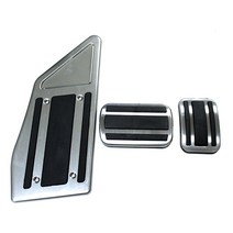 자동차페달 엑셀 브레이크 클러치 푸조 3008 5008gt 2017 2018 2019 lhd 가속기 가스 연료 패드 매트 커버 액세서리 용 4pcs 스틸 풋, 산 4 개