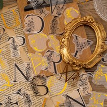 알파벳 폰트 빈티지 다꾸 스티커 캘리그라피 스탬프 인장 실링 문자 레터링 다이어리 꾸미기 스크랩 탑꾸 폰꾸 폴꾸 아이패드 맥북 캐리어 아이폰 Z플립 꾸미기, 4. 식물사전체