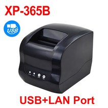 바코드 라벨 프린터 운송장 택배 감열 네임스티커 프린터Xprinter XP-365B 라벨 프린터 열 바코드 스티커 2, 02 365B NETWORK_02 미국 플러그