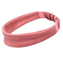 SAENAL 여성용 여름 달리기 피트니스 땀 흡수 헤어 액세서리 나일론 탄성 밴드 후프 요가 머리띠 터번, Pink (Thanks)