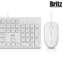 브리츠 BK200C 화이트 유선키보드 마우스세트