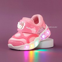 헬로키티 LED 발광 불들어오는 핑크 유아 여아 키즈 아동화 어린이 운동화 160 170 180 190 200