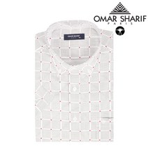 용감한부부 오마샤리프 반팔와이셔츠 일반핏 OEL70576 도형패턴 빅사이즈 95~110