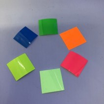 [형광PU 전사지] 소분판매 (25cm 정사각) - 열전사지 열전사필름 실루엣, 3. 형광연두