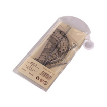 투명 각도기 삼각자 4종 세트, 3세트, clear