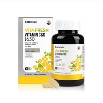속편한 고함량 비타민C 1000mg 60정 미국직수입 중성화비타민c 활성형비타민D 아연 활력 피로회복영양제 성장기 어린이 청소년 학생 직장인 운동선수, 1개
