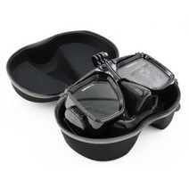 프리다이빙마스크 스노쿨링마스크 해루질수경 블랙 다이빙 마스크 스쿠버 케이스 다이빙 안경, 3개