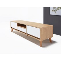 드라마협찬 북유럽 우드 TV 거실 수납장(150cm 4컬러) 티비 받침대 자취방, 1500_아카백