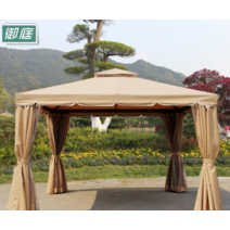 야외 파고라 가제보 원두막 캐노피 오두막 천막 지붕 커튼, 17 커튼(3X4M)