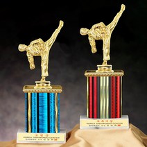 [랜드마크트로피] 태권도트로피(A형), A형-빨강(b)